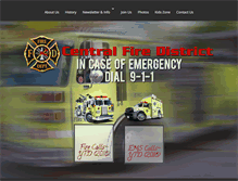 Tablet Screenshot of centralfiredistrict.com